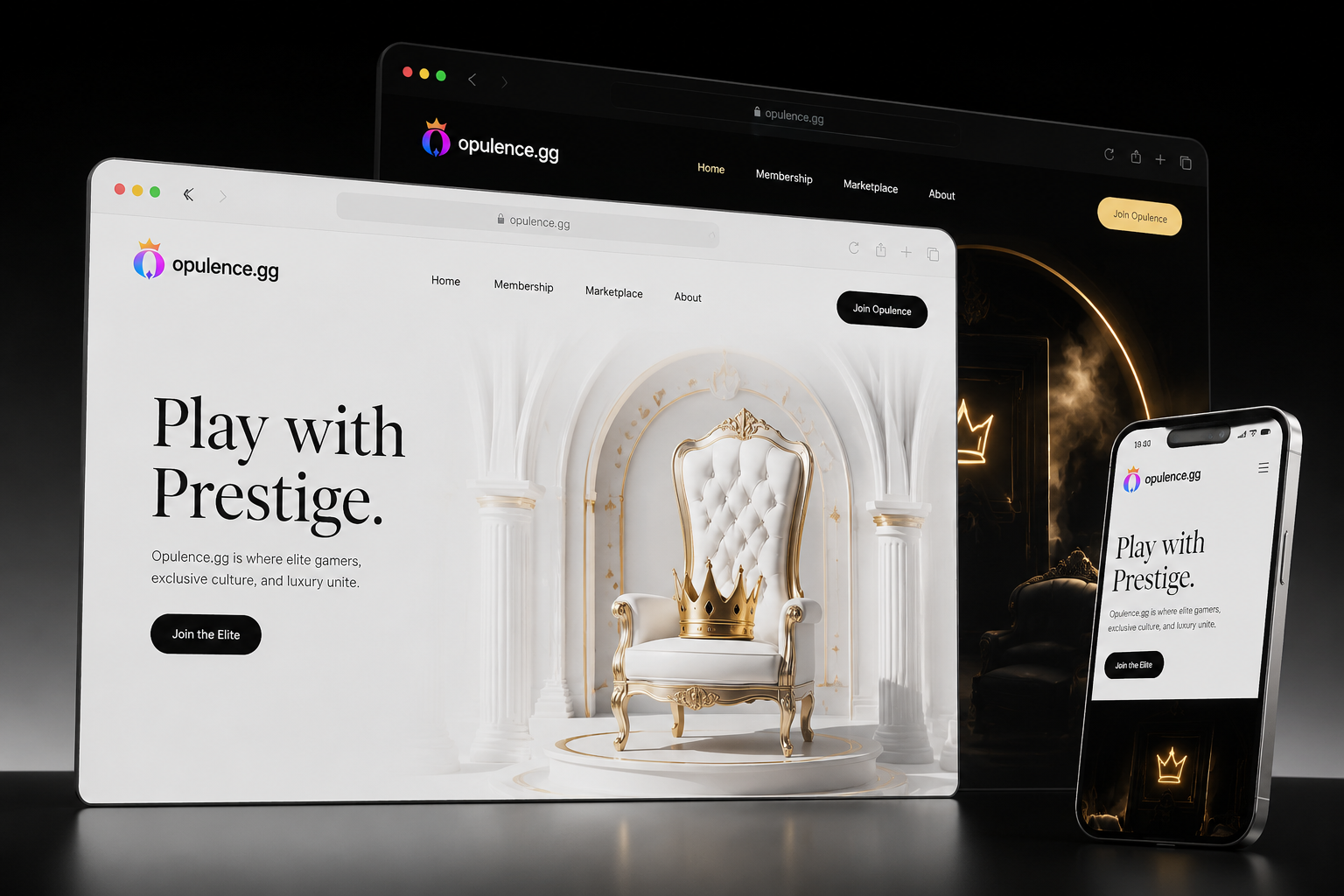 opulence.gg website concept preview