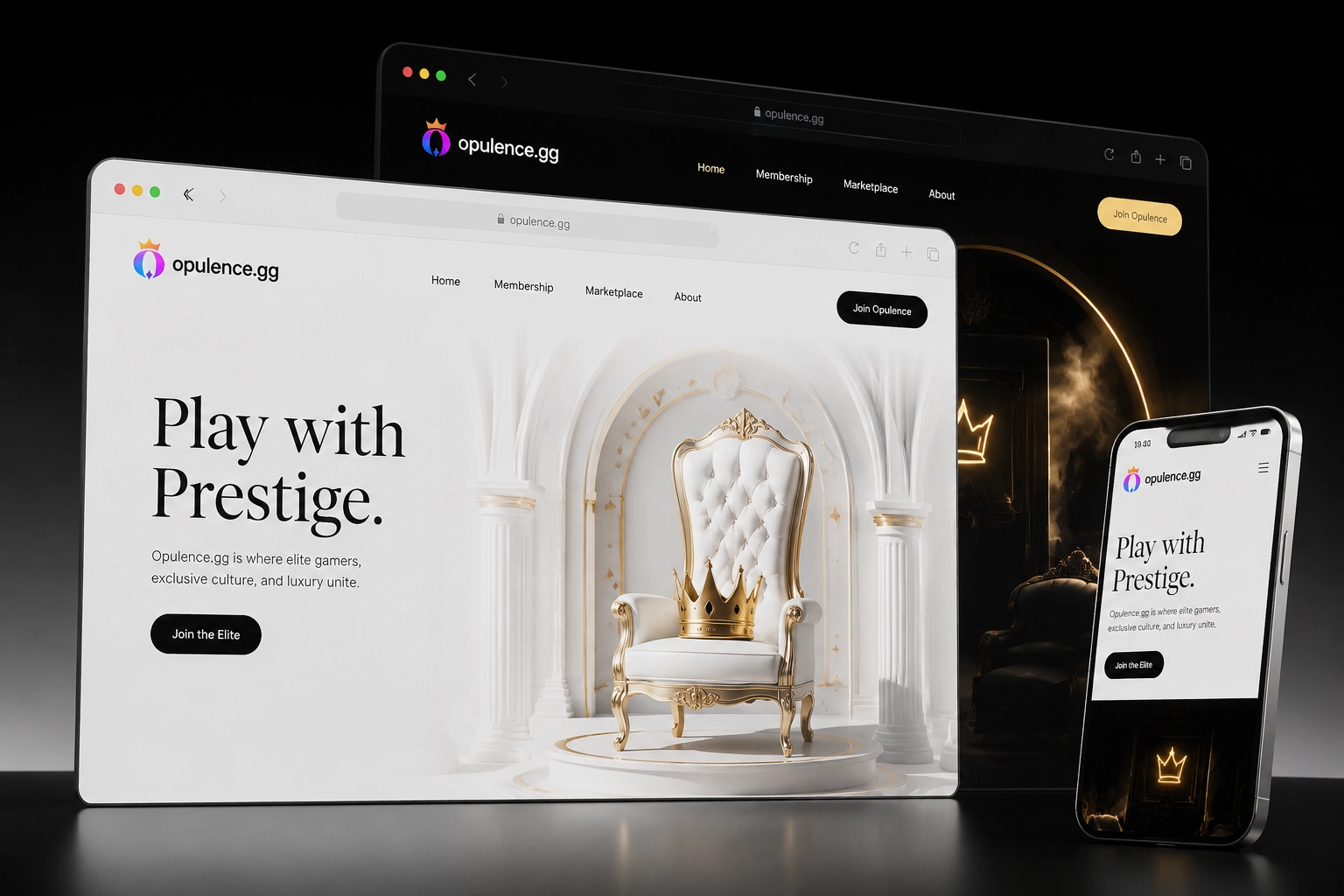 opulence.gg website concept preview