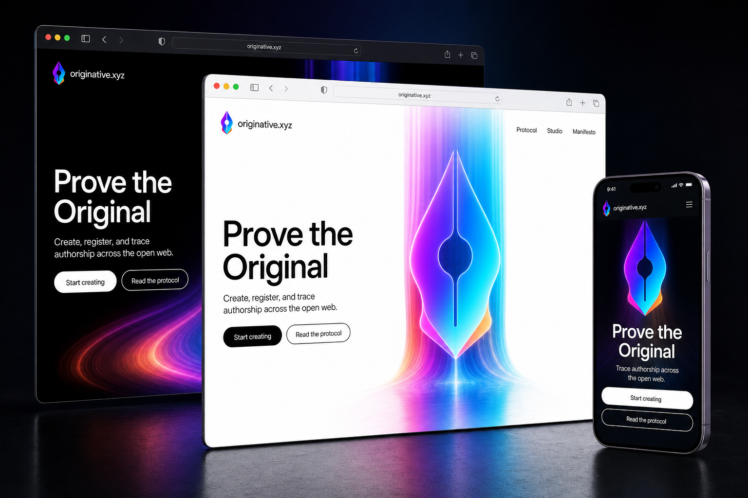 originative.xyz website concept preview enlarged
