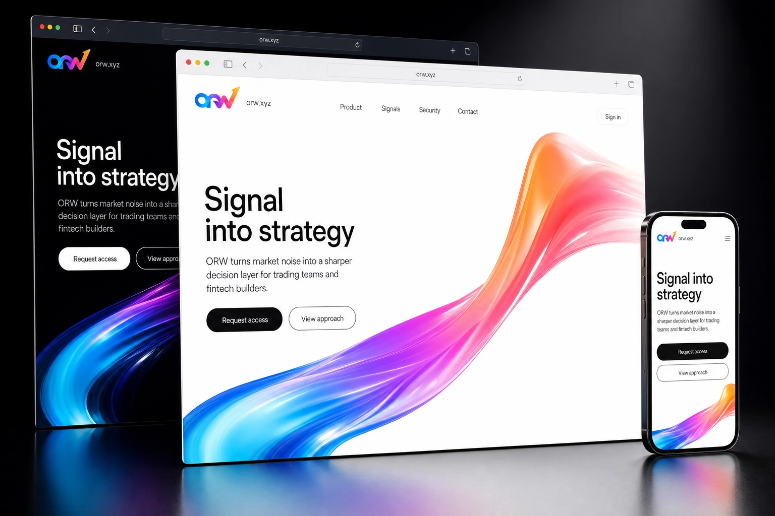 orw.xyz website concept preview
