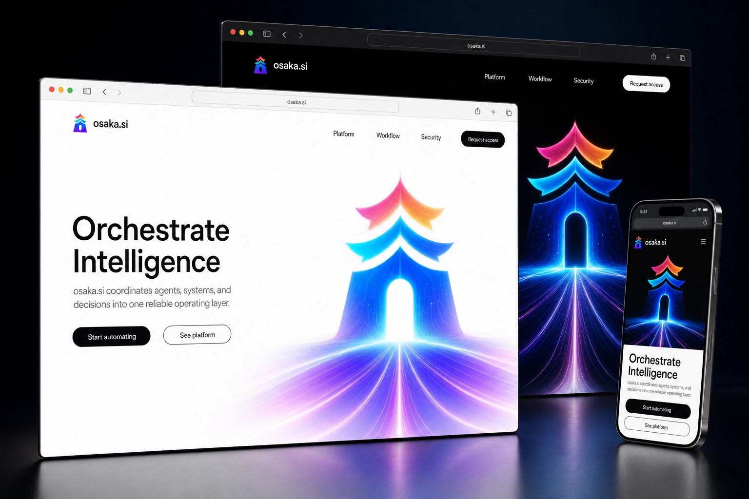 osaka.si website concept preview