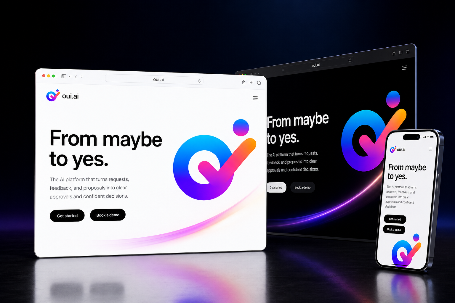 oui.ai website concept preview