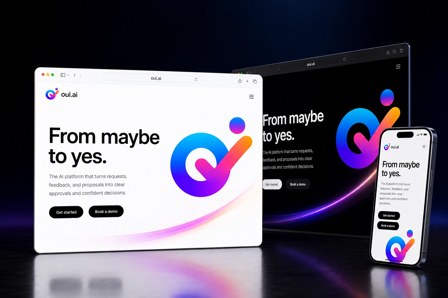 oui.ai website concept preview