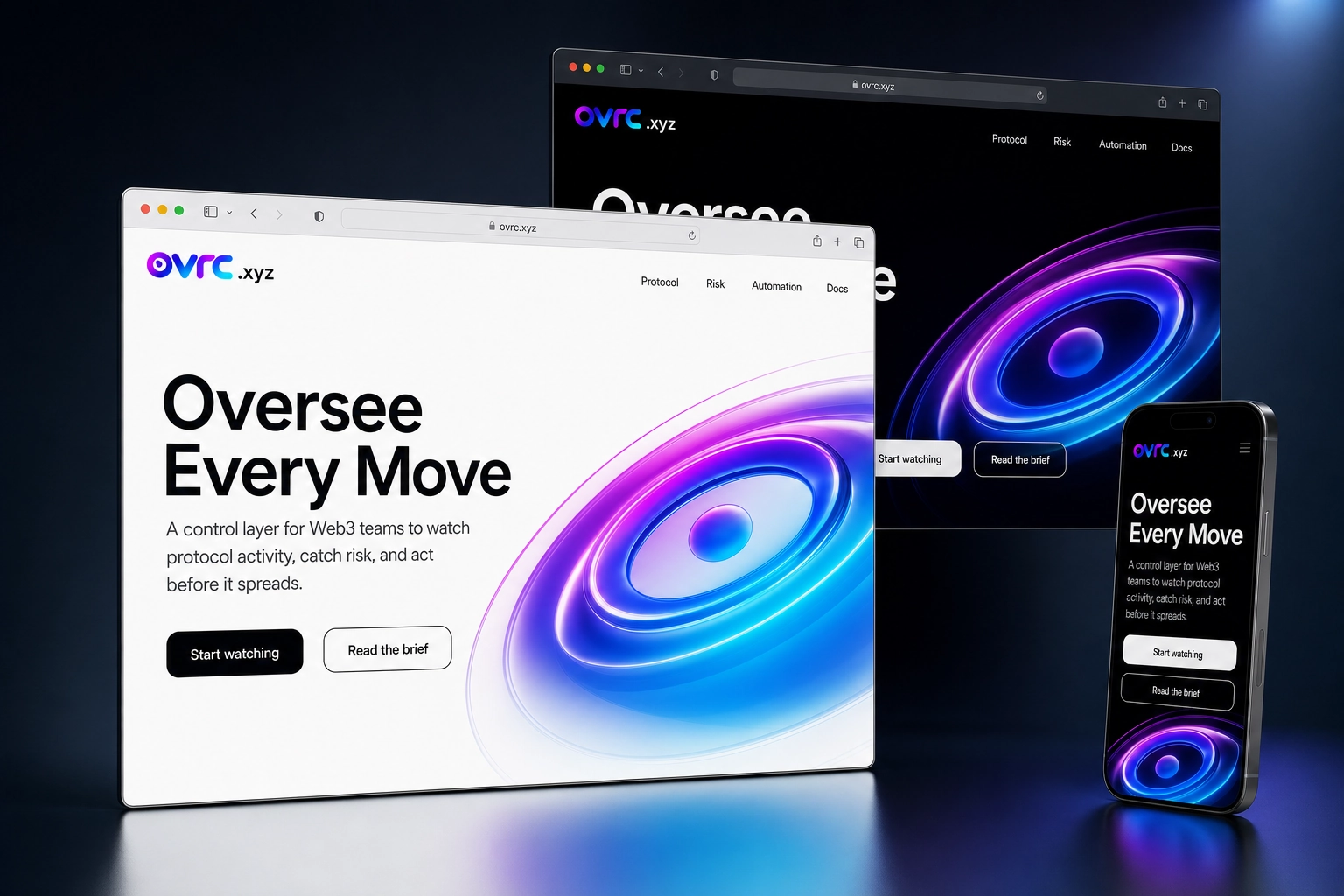 ovrc.xyz website concept preview