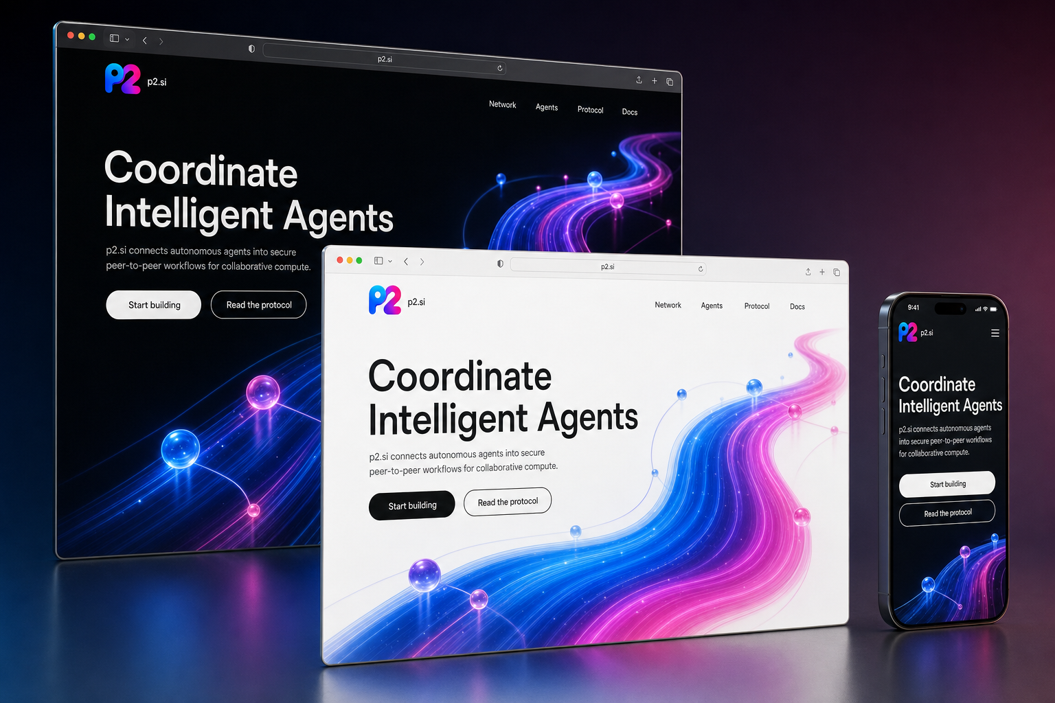 p2.si website concept preview enlarged