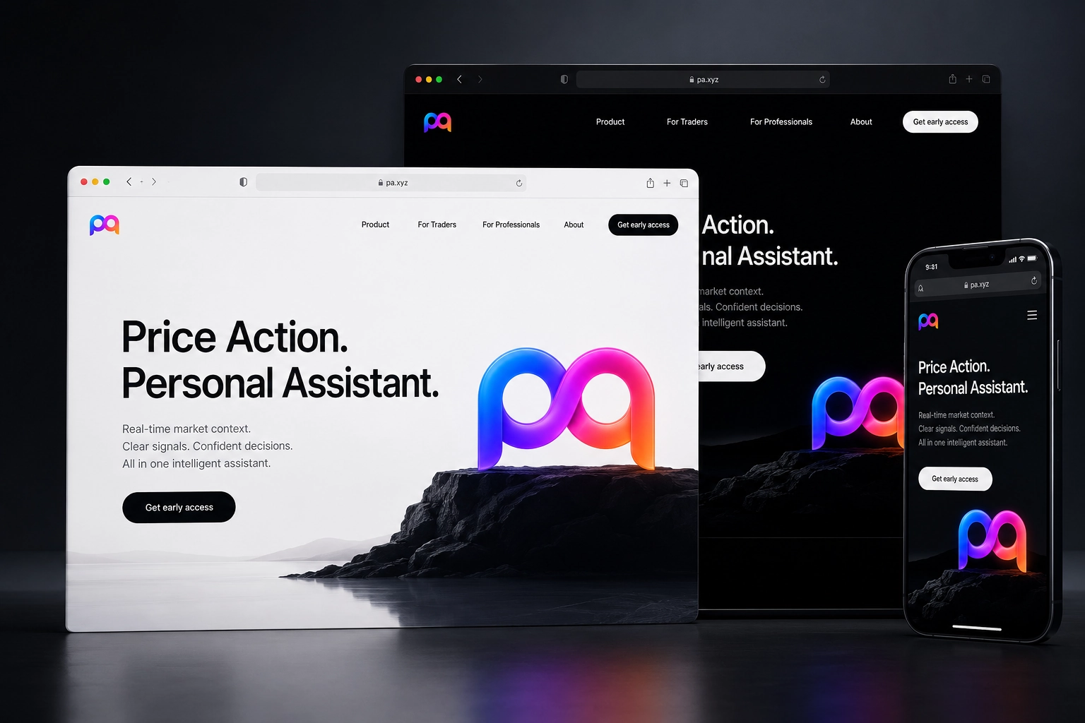 pa.xyz website concept preview