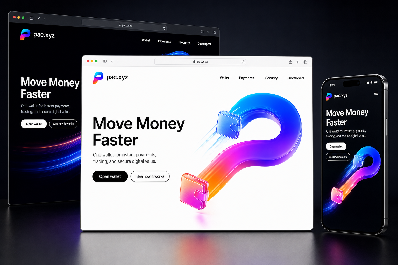 pac.xyz website concept preview