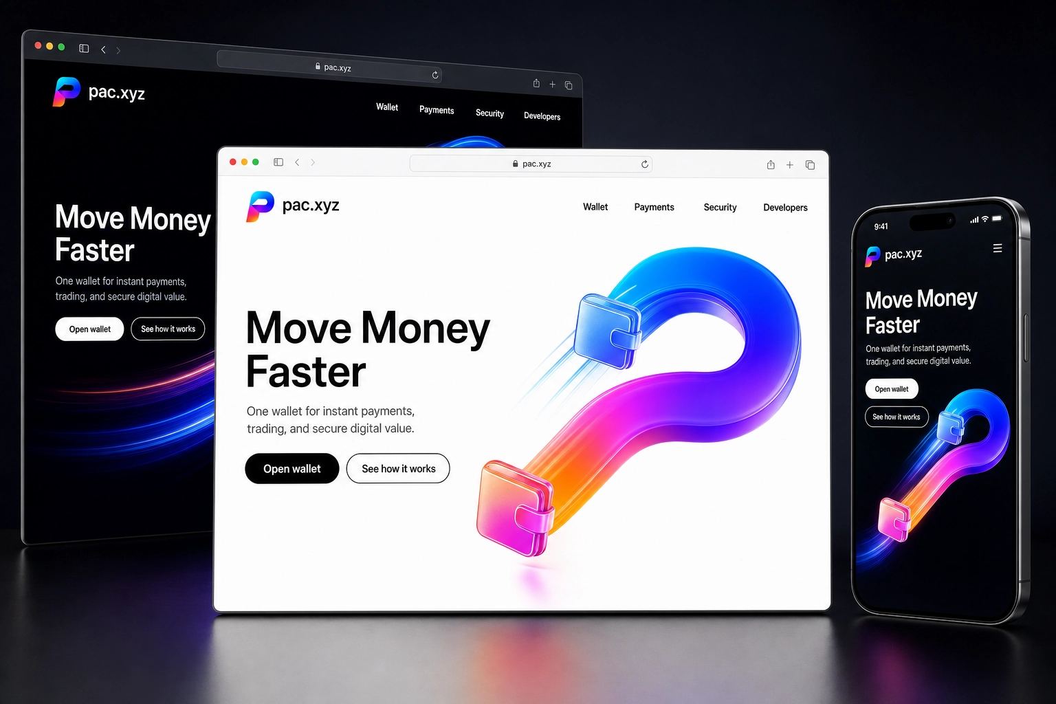 pac.xyz website concept preview