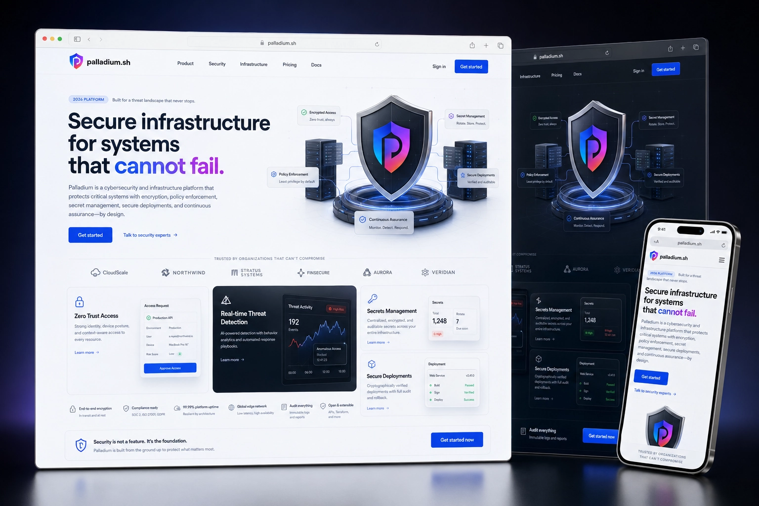 palladium.sh website concept preview