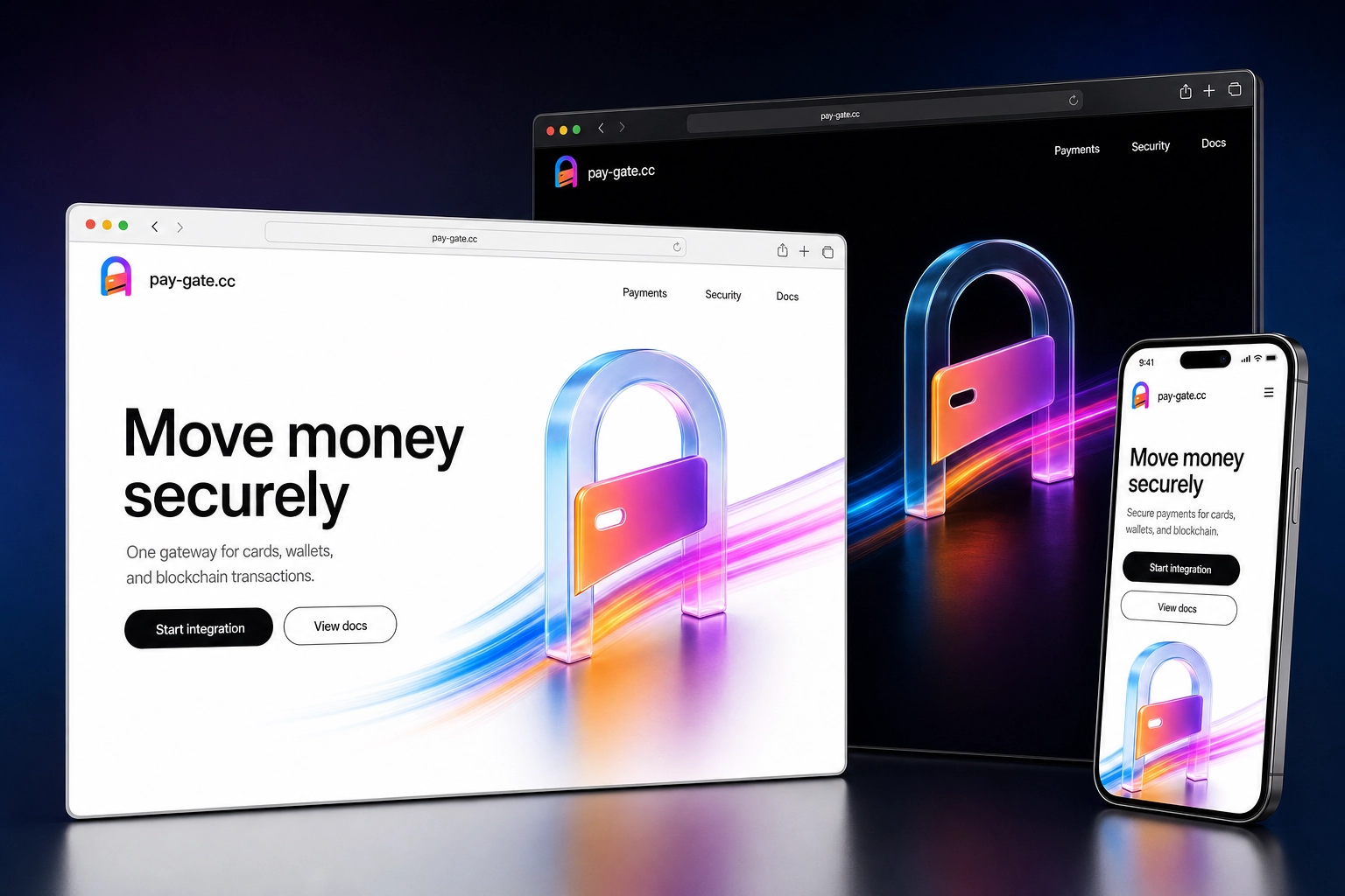 pay-gate.cc website concept preview
