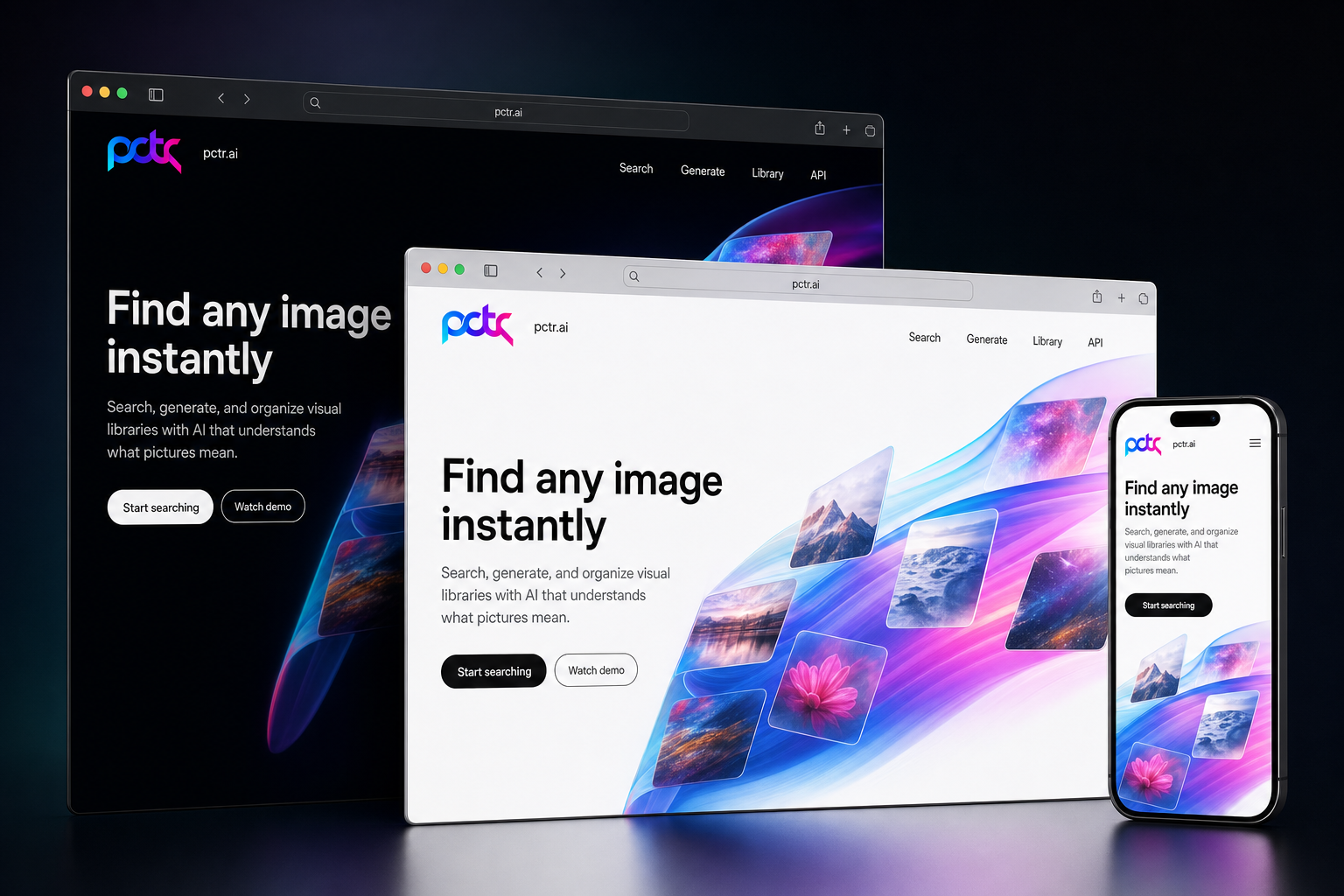 pctr.ai website concept preview enlarged