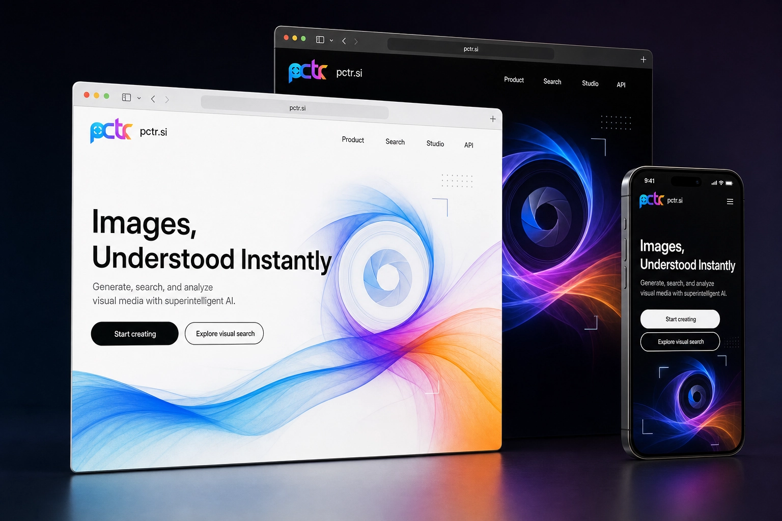 pctr.si website concept preview