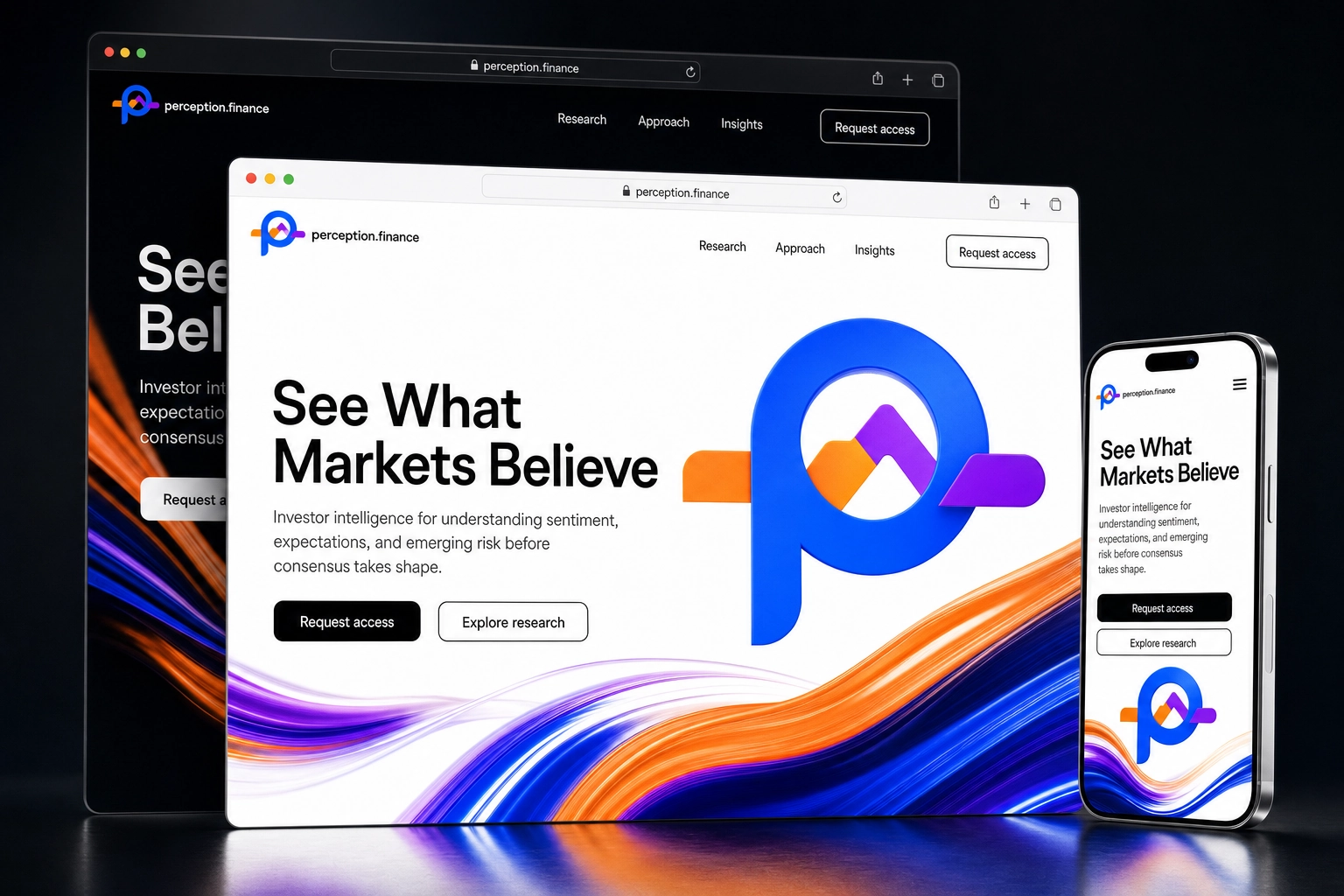 perception.finance website concept preview