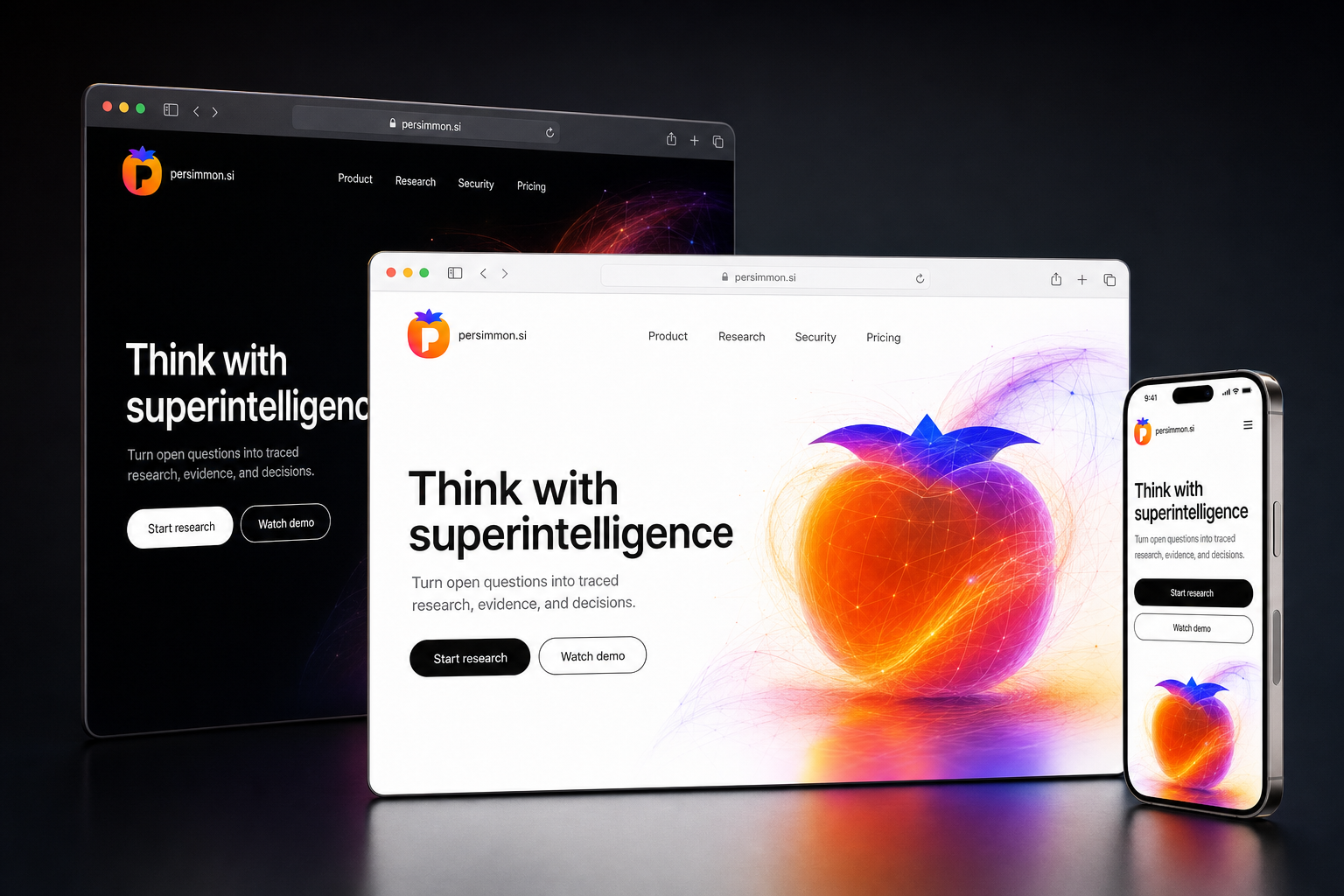 persimmon.si website concept preview enlarged