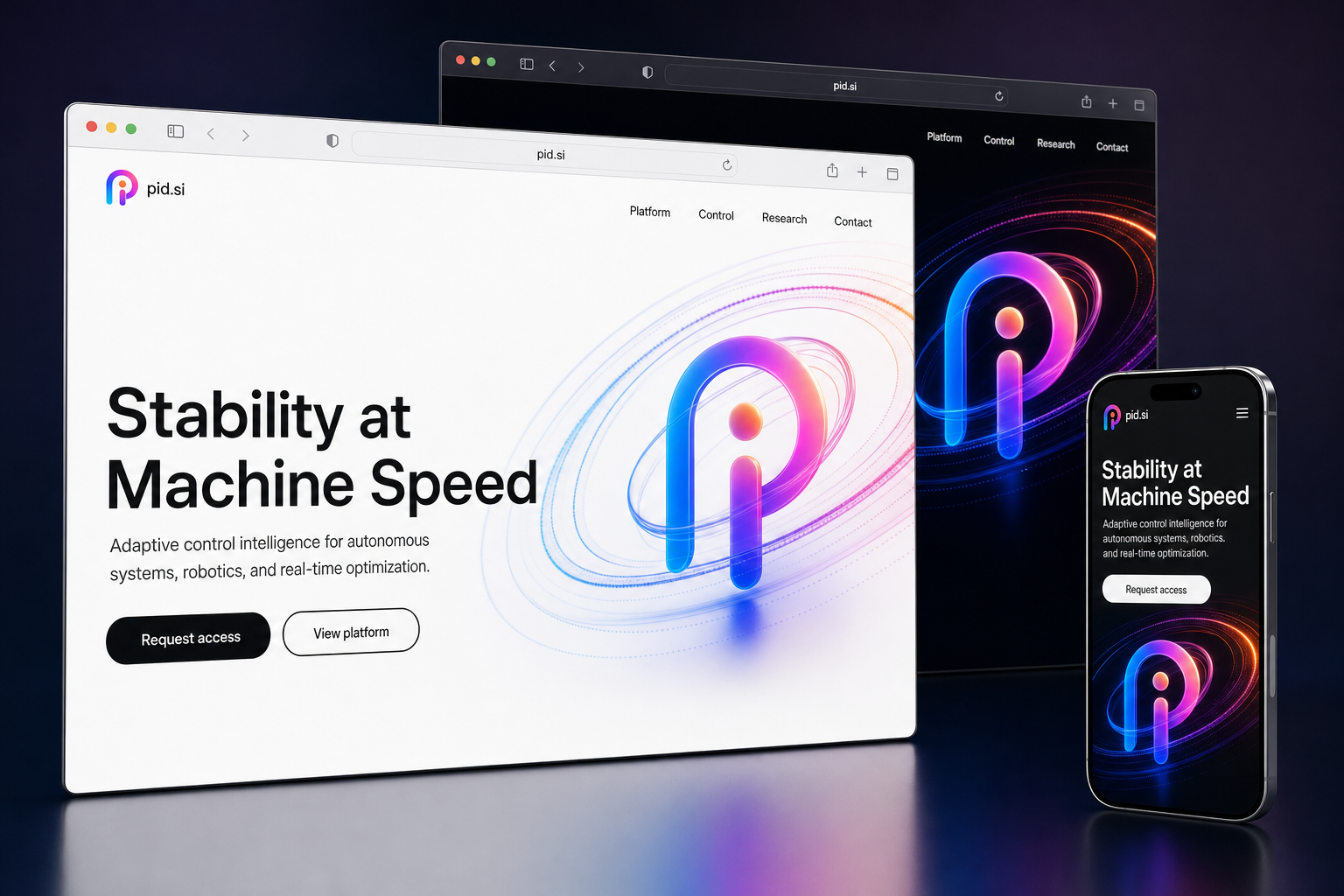 pid.si website concept preview enlarged