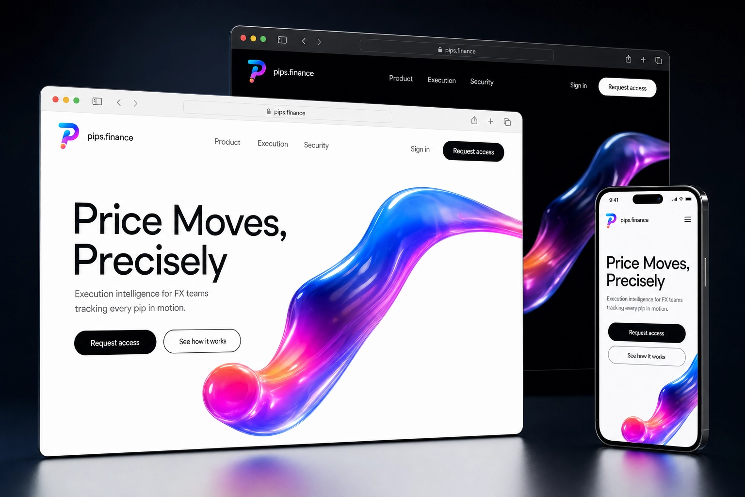 pips.finance website concept preview