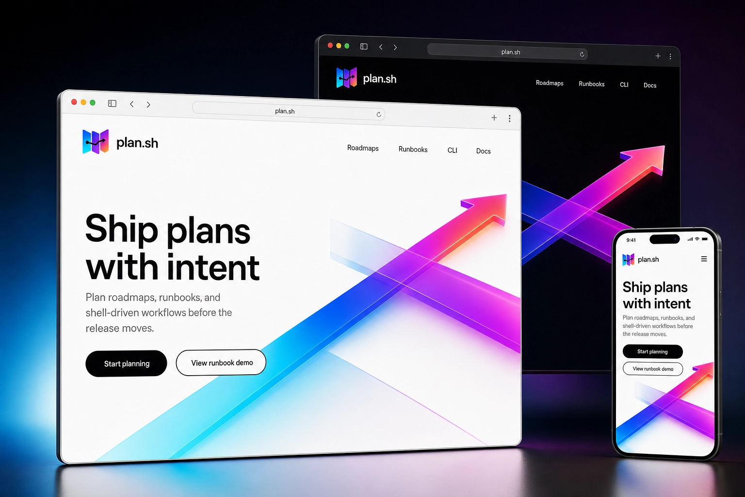 plan.sh website concept preview