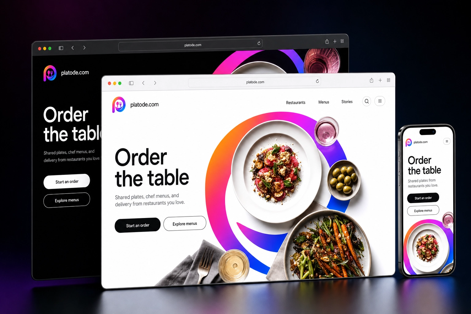 platode.com website concept preview
