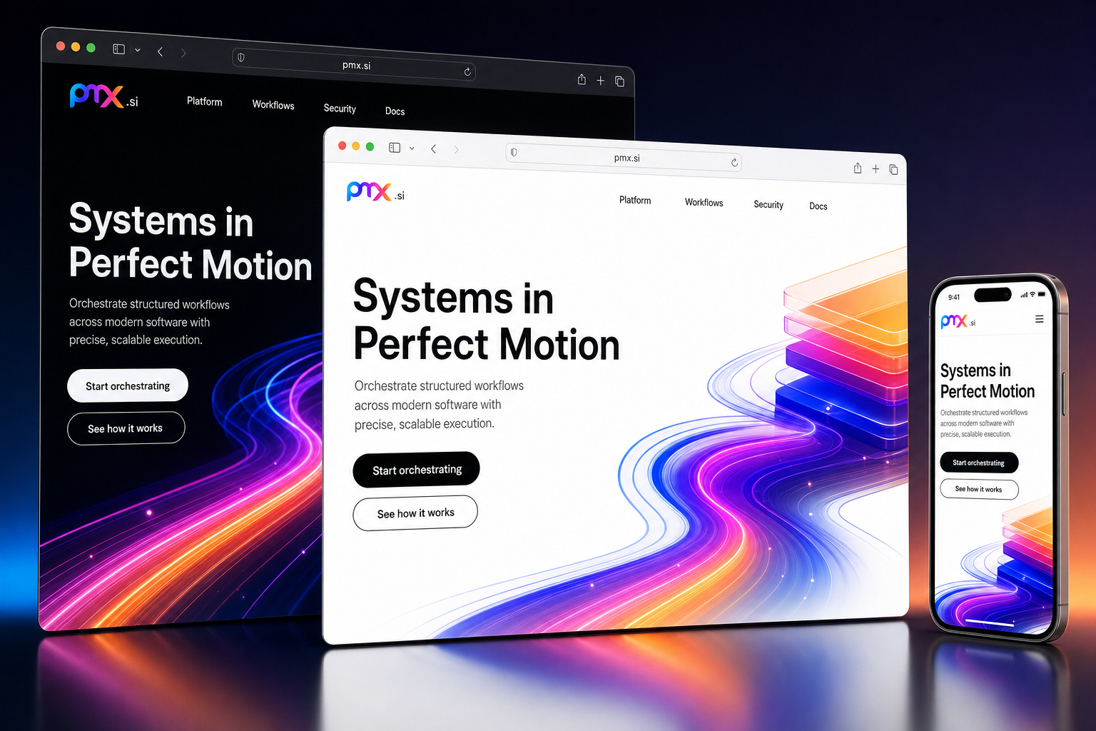 pmx.si website concept preview