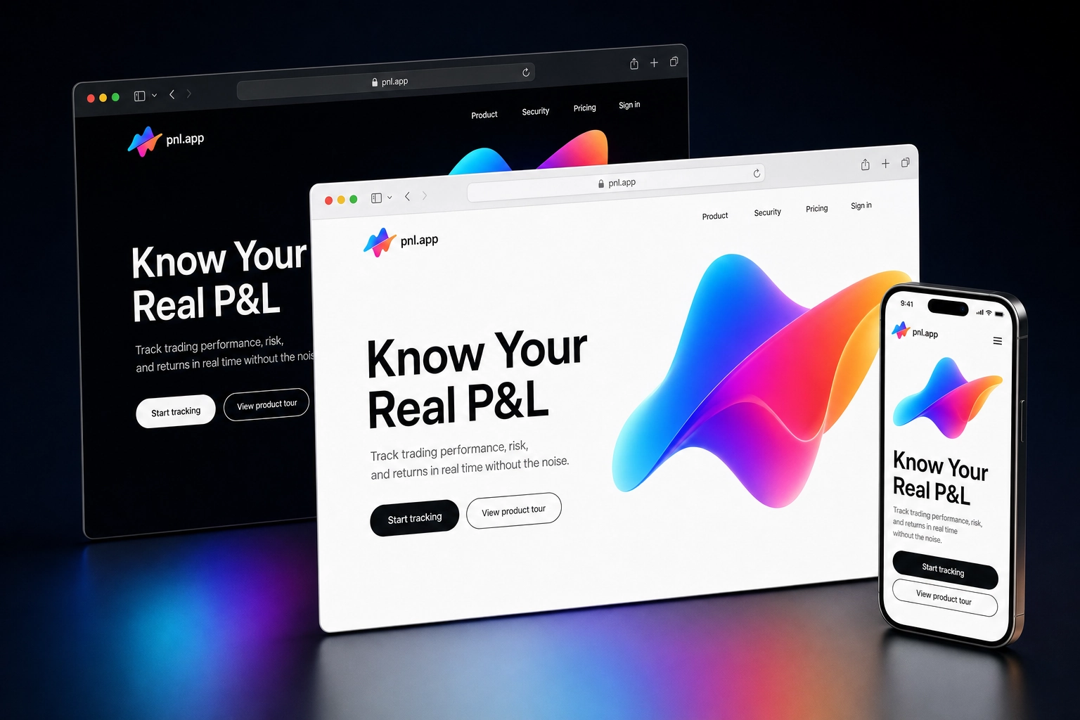 pnl.app website concept preview