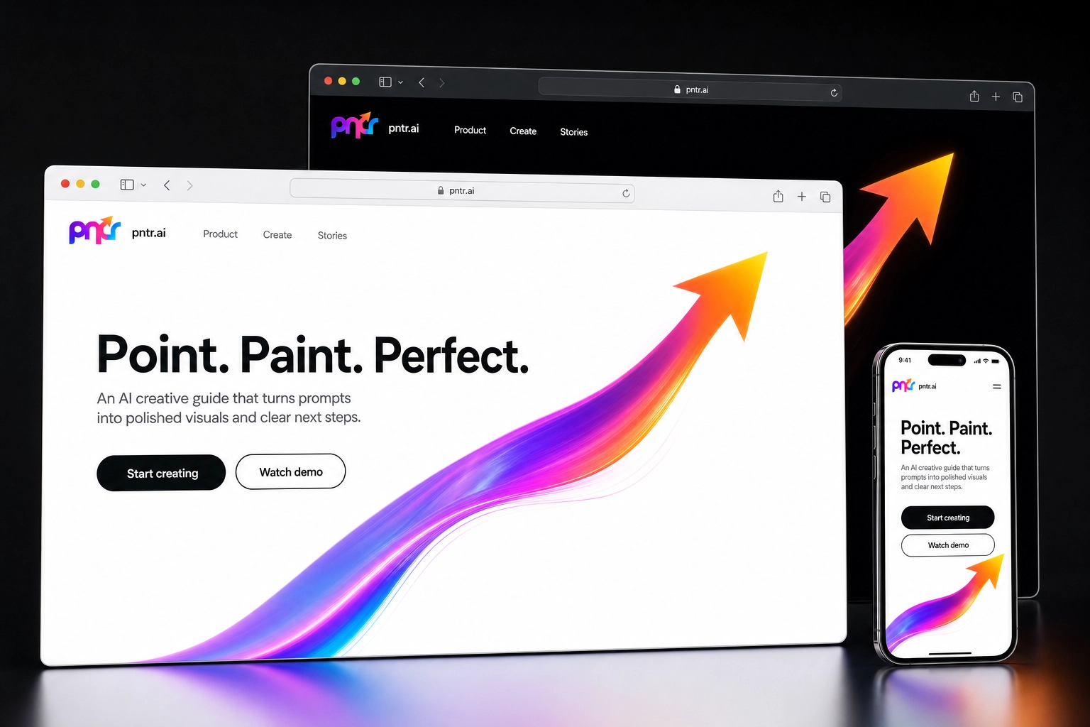 pntr.ai website concept preview