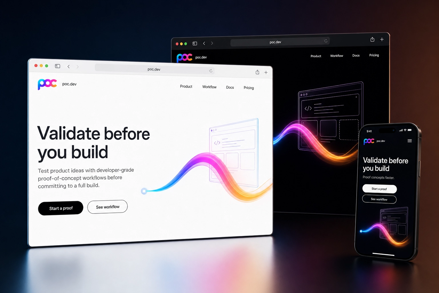 poc.dev website concept preview