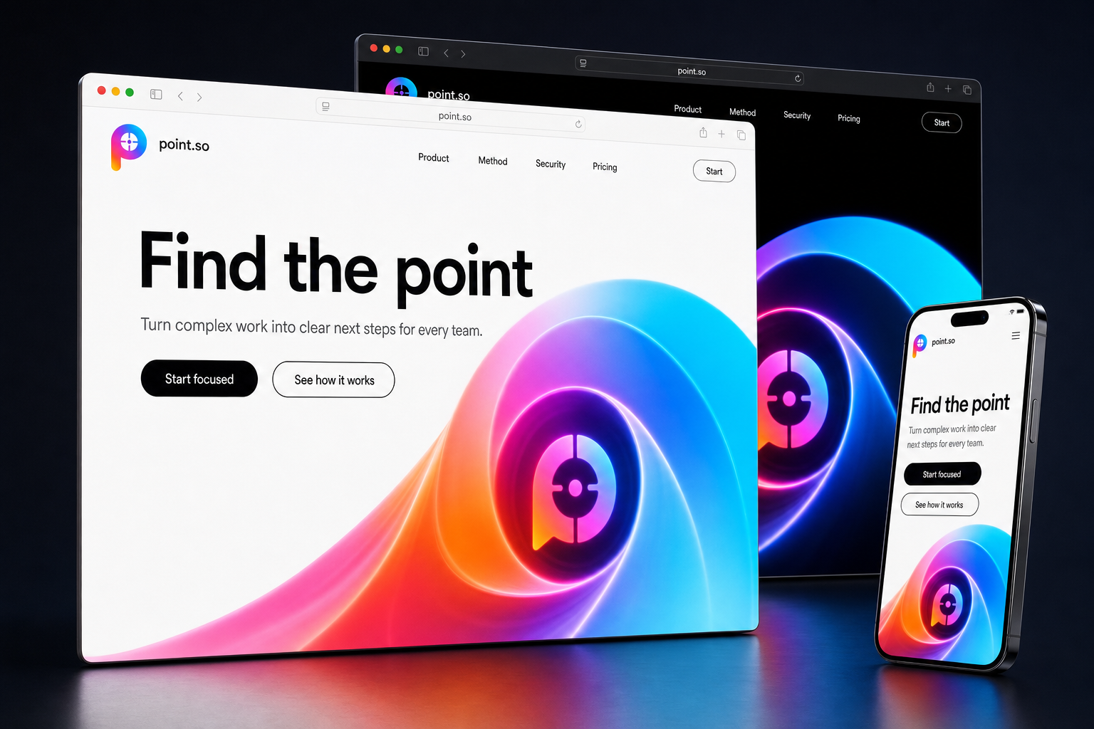point.so website concept preview enlarged