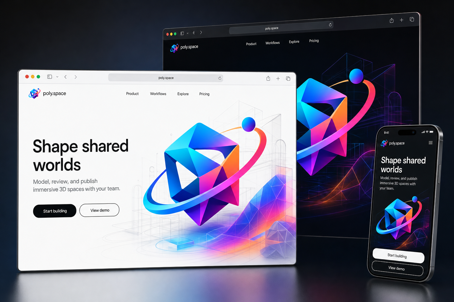 poly.space website concept preview