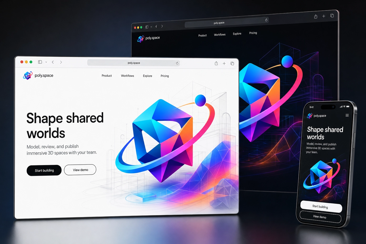 poly.space website concept preview
