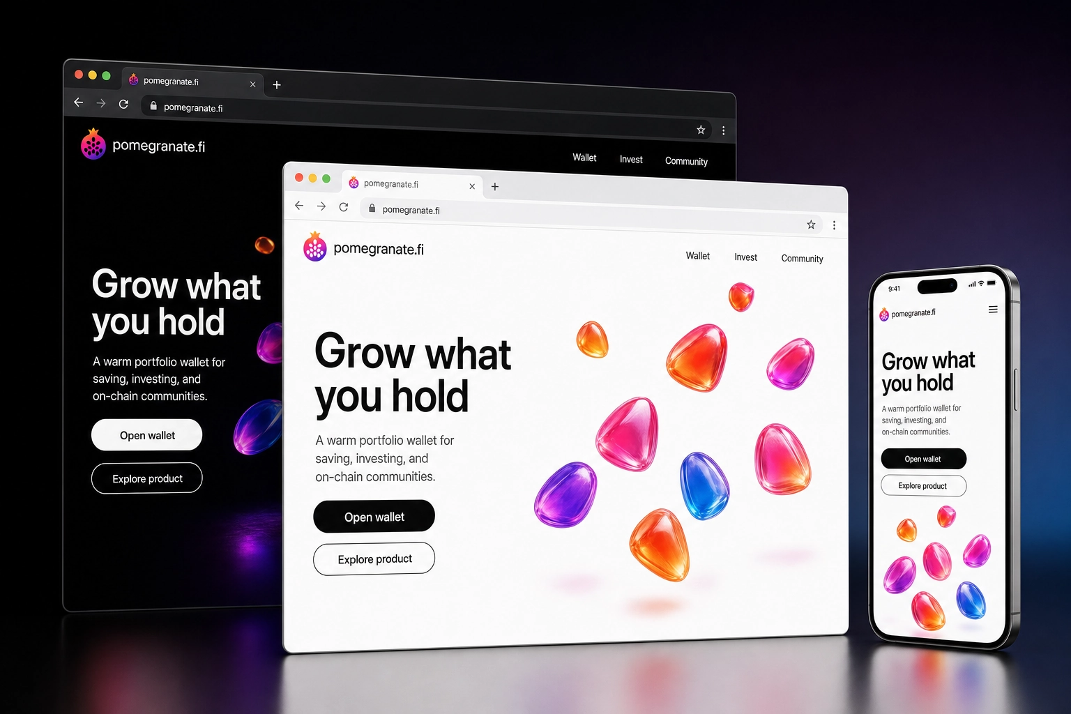 pomegranate.fi website concept preview
