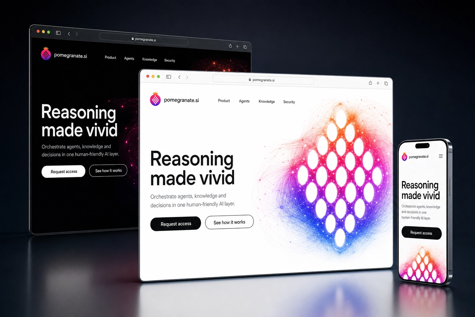 pomegranate.si website concept preview
