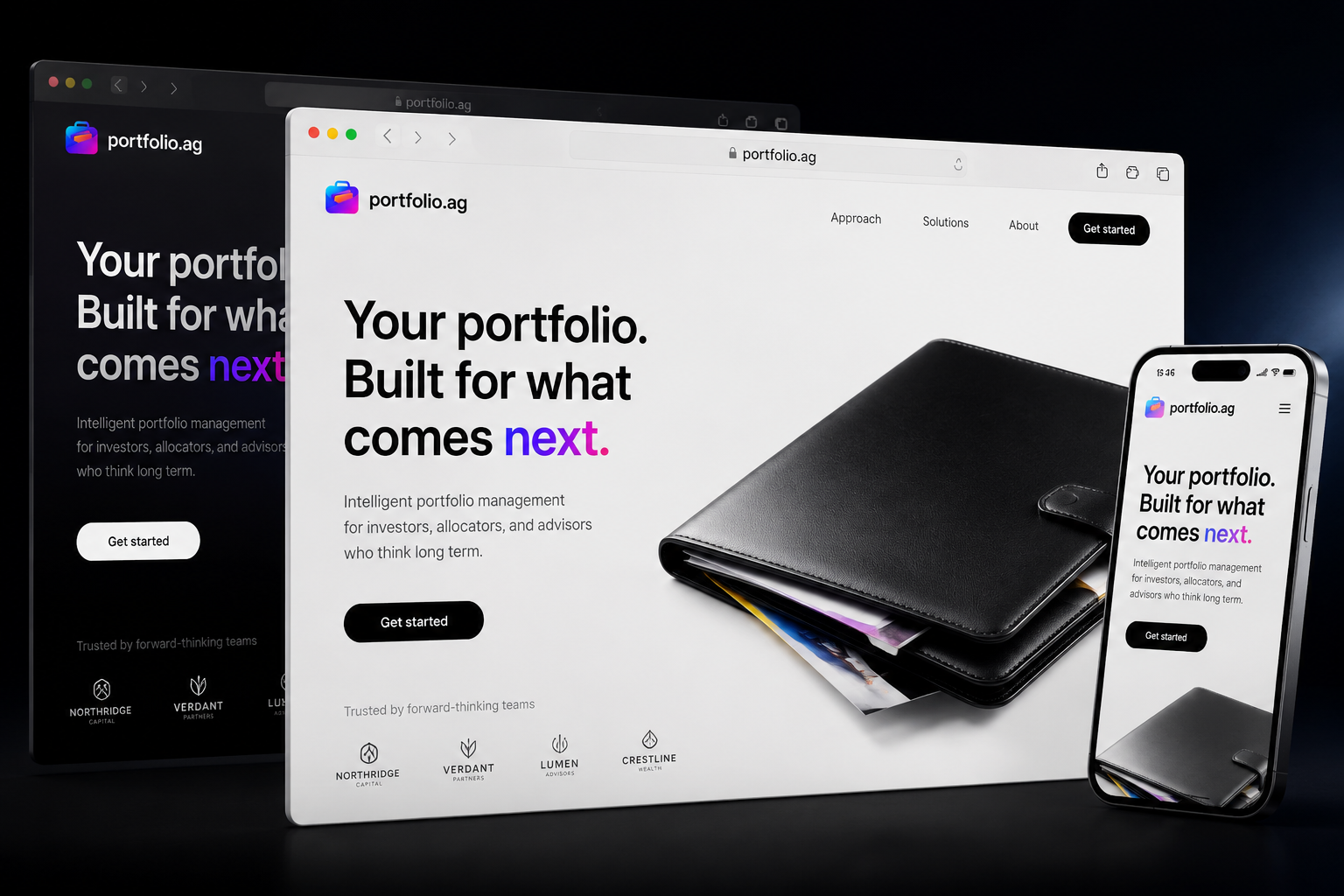 portfolio.ag website concept preview