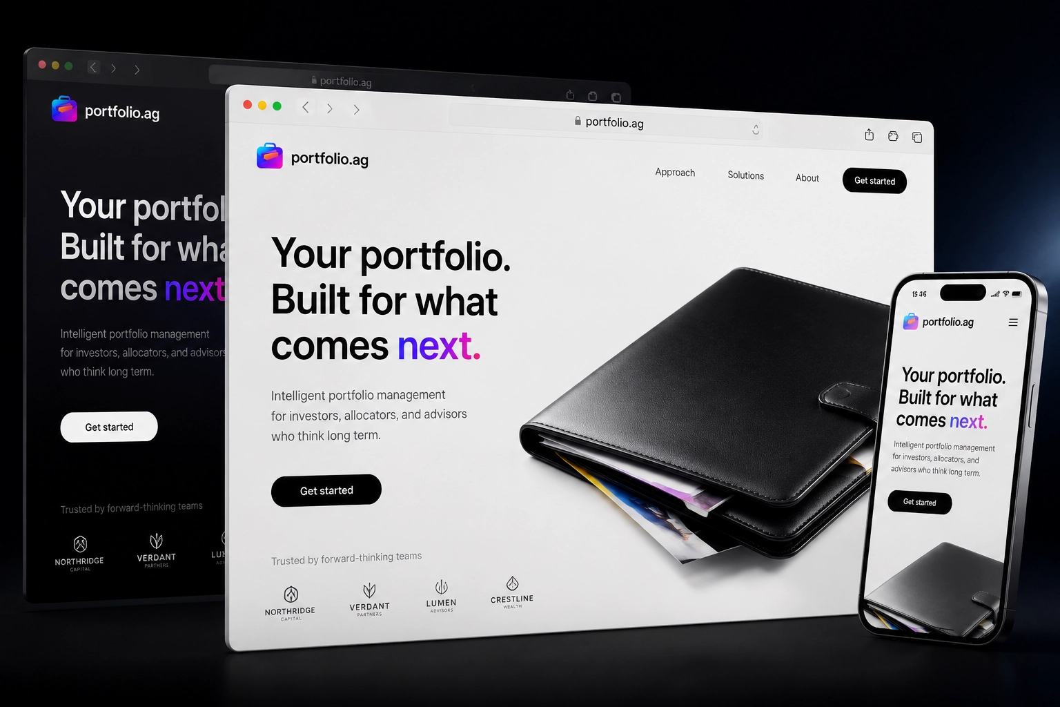 portfolio.ag website concept preview