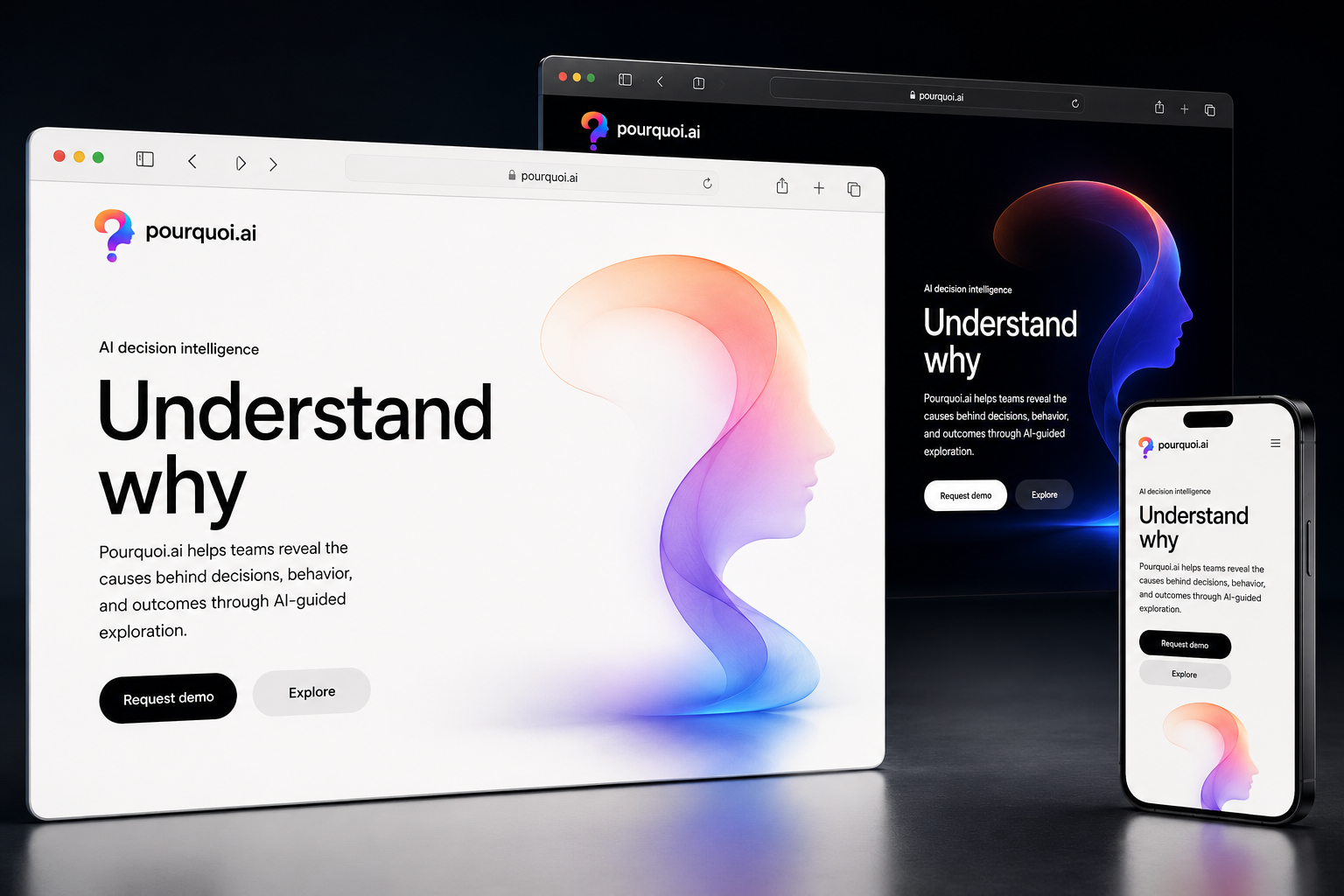 pourquoi.ai website concept preview