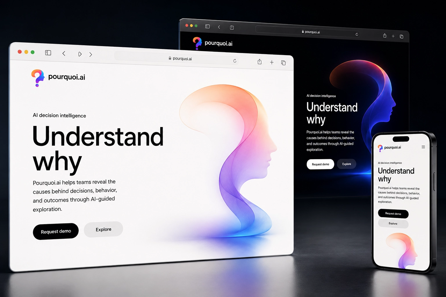 pourquoi.ai website concept preview