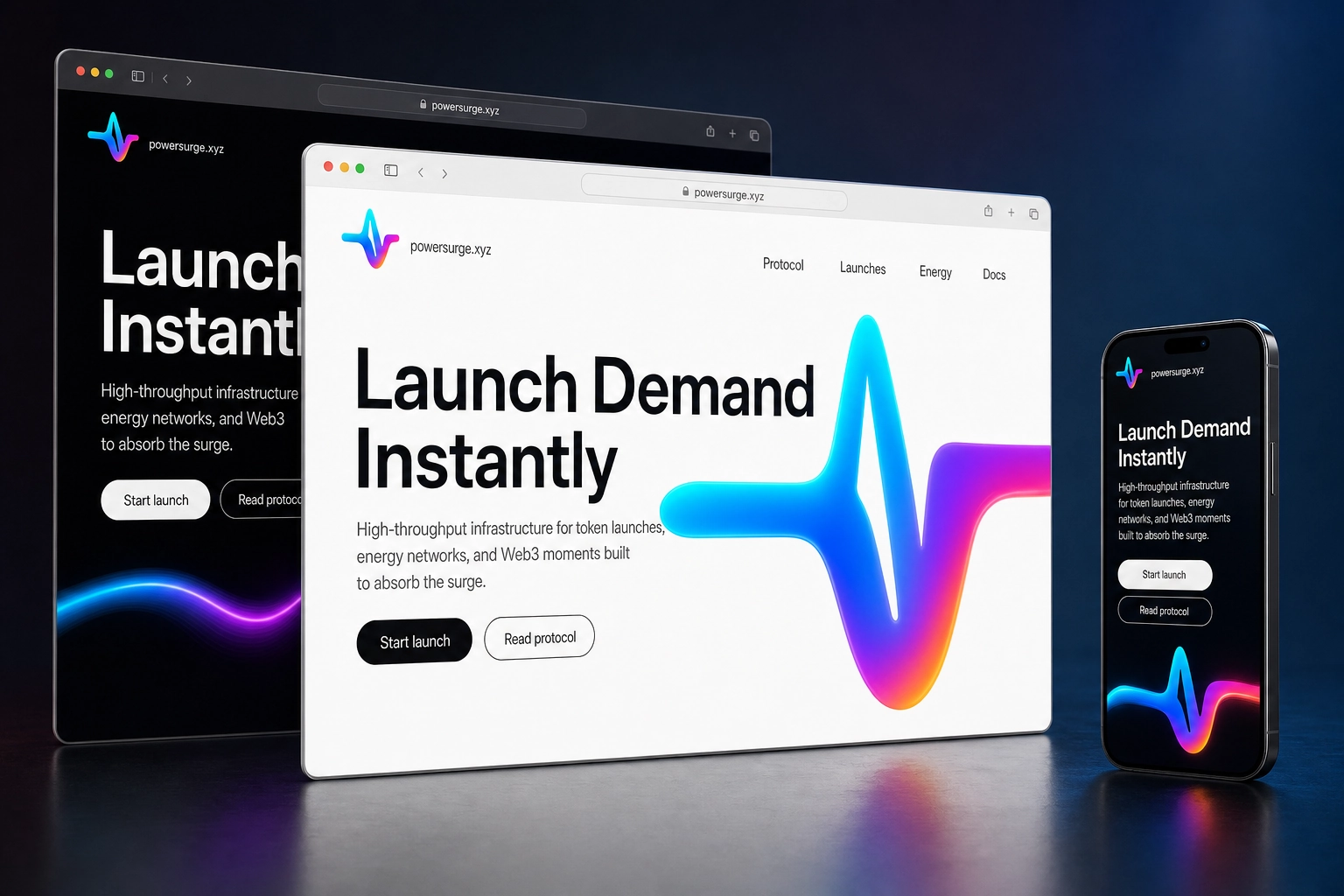 powersurge.xyz website concept preview