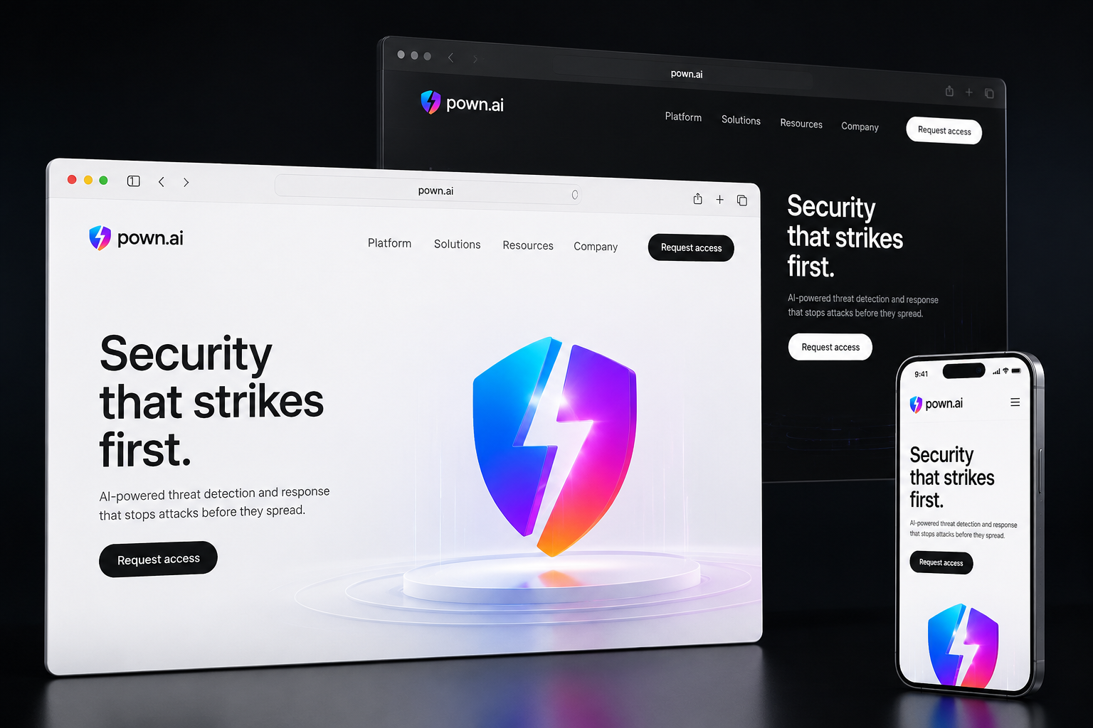 pown.ai website concept preview