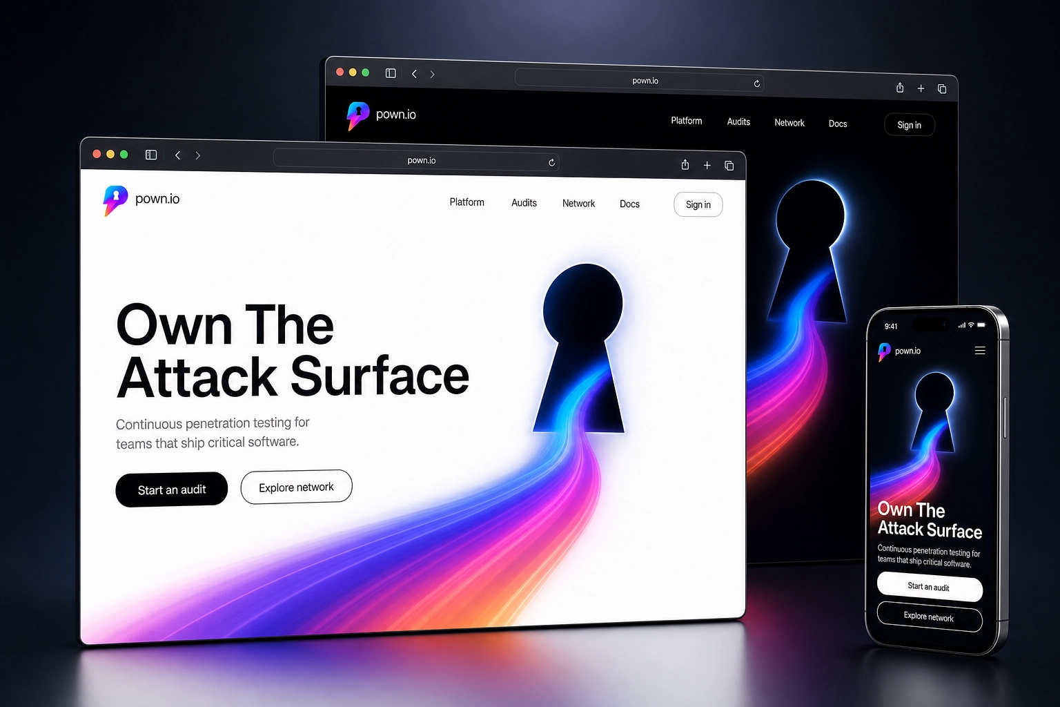 pown.io website concept preview