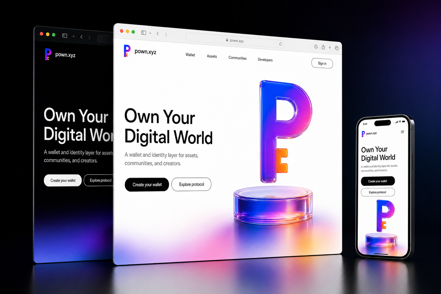 pown.xyz website concept preview