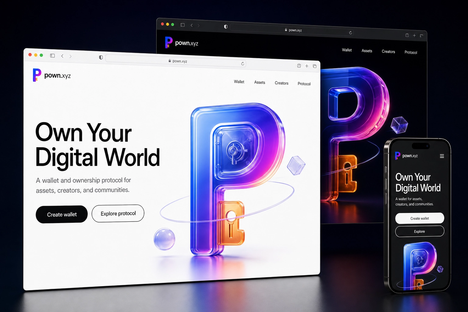 pown.xyz website concept preview