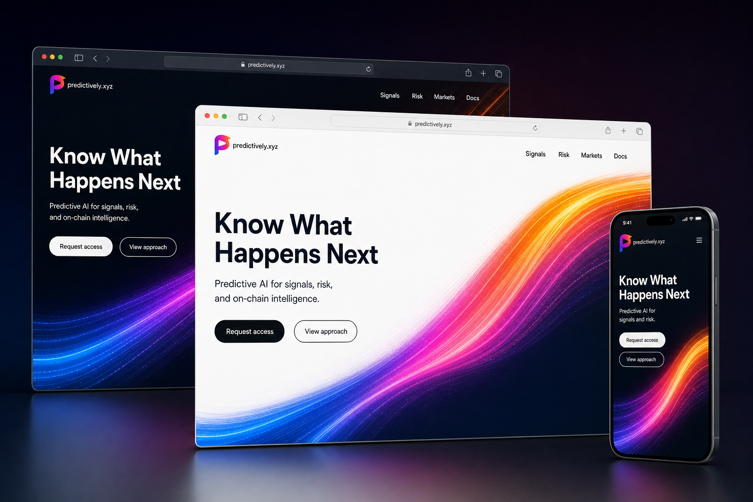 predictively.xyz website concept preview enlarged