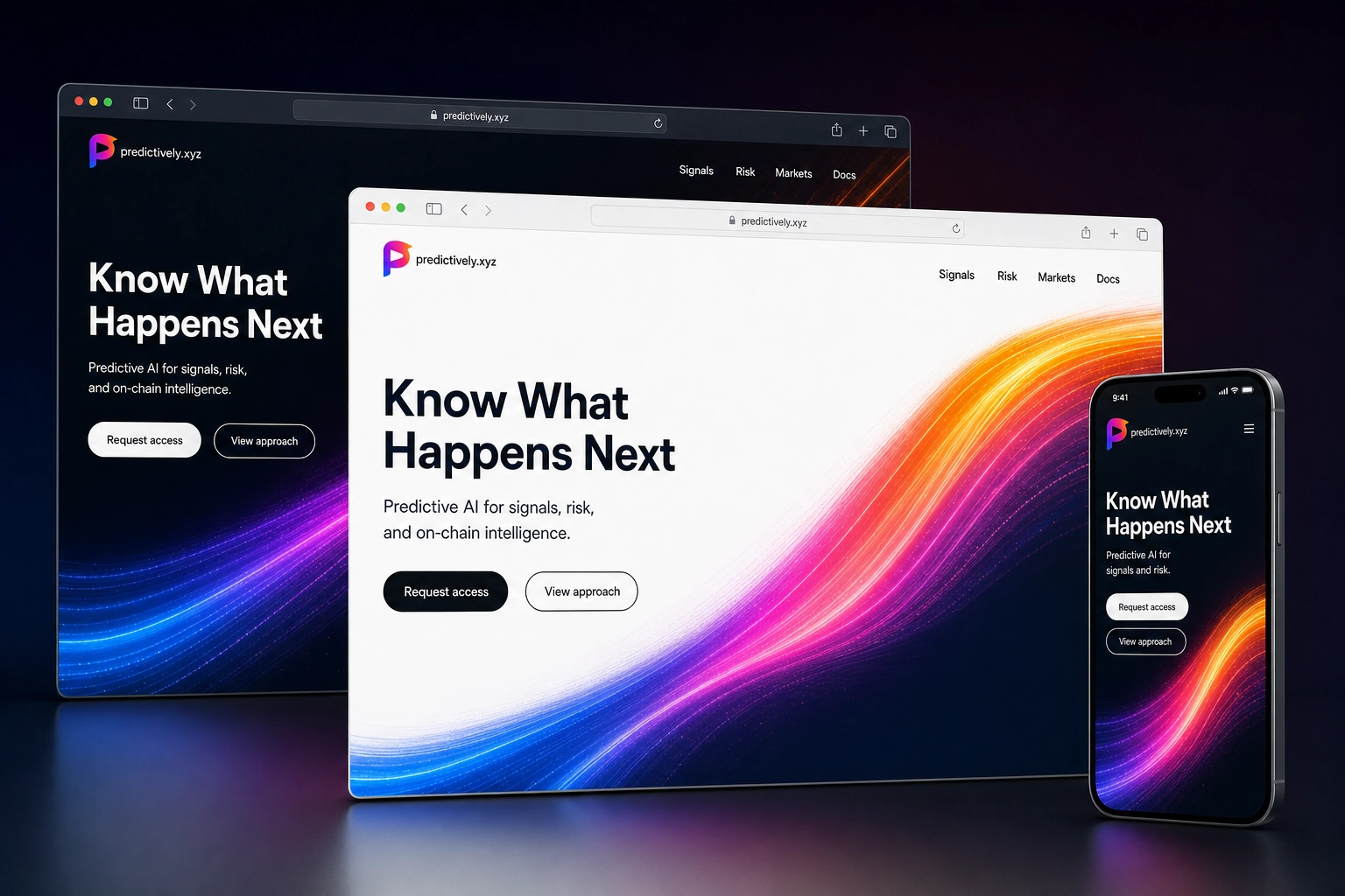 predictively.xyz website concept preview