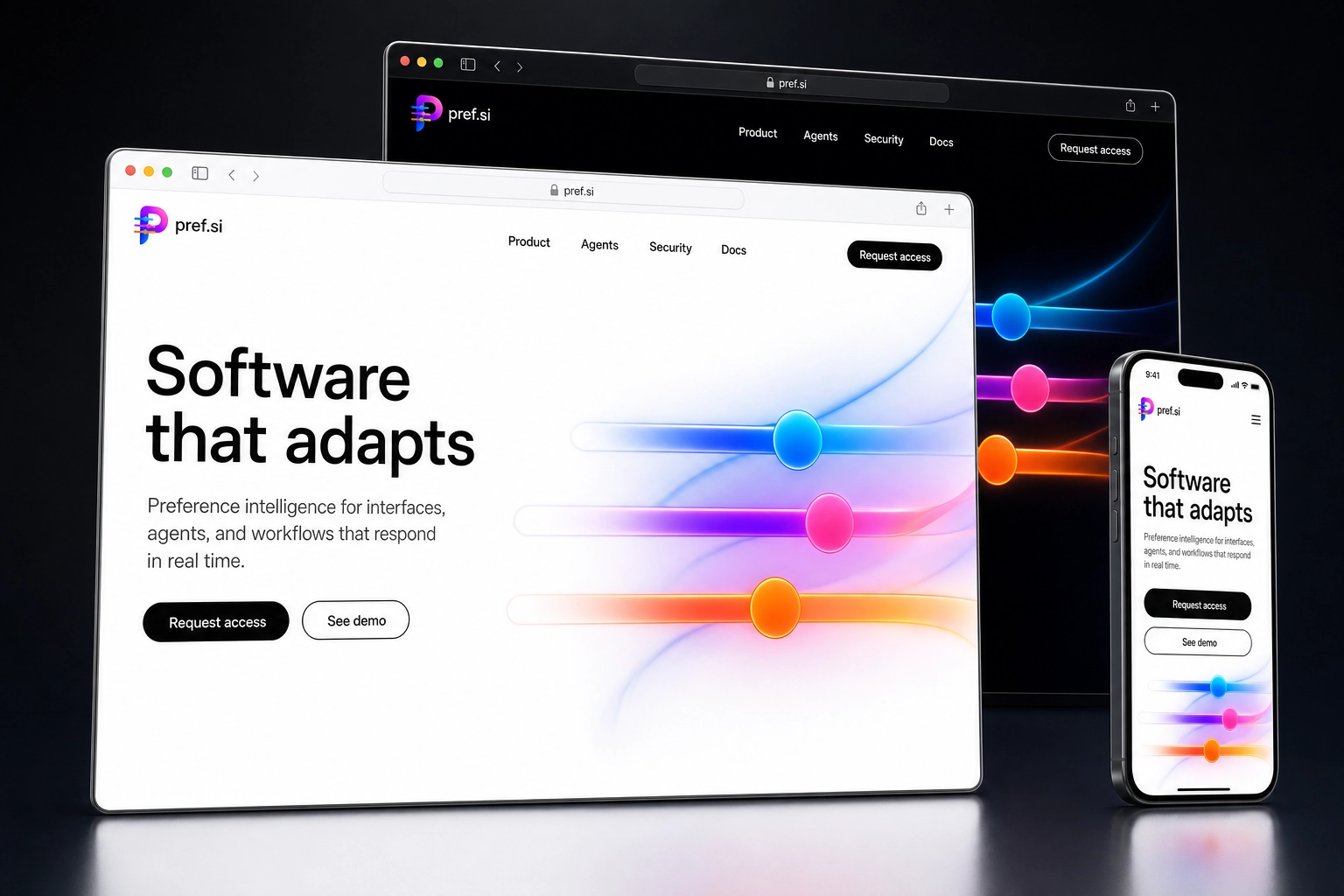 pref.si website concept preview