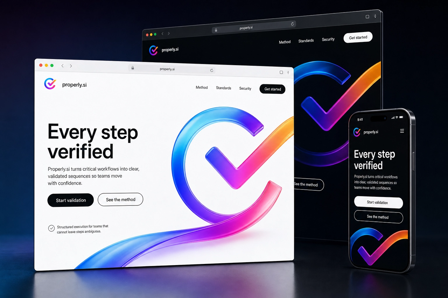 properly.si website concept preview