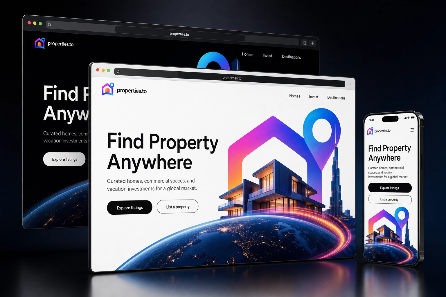 properties.to website concept preview
