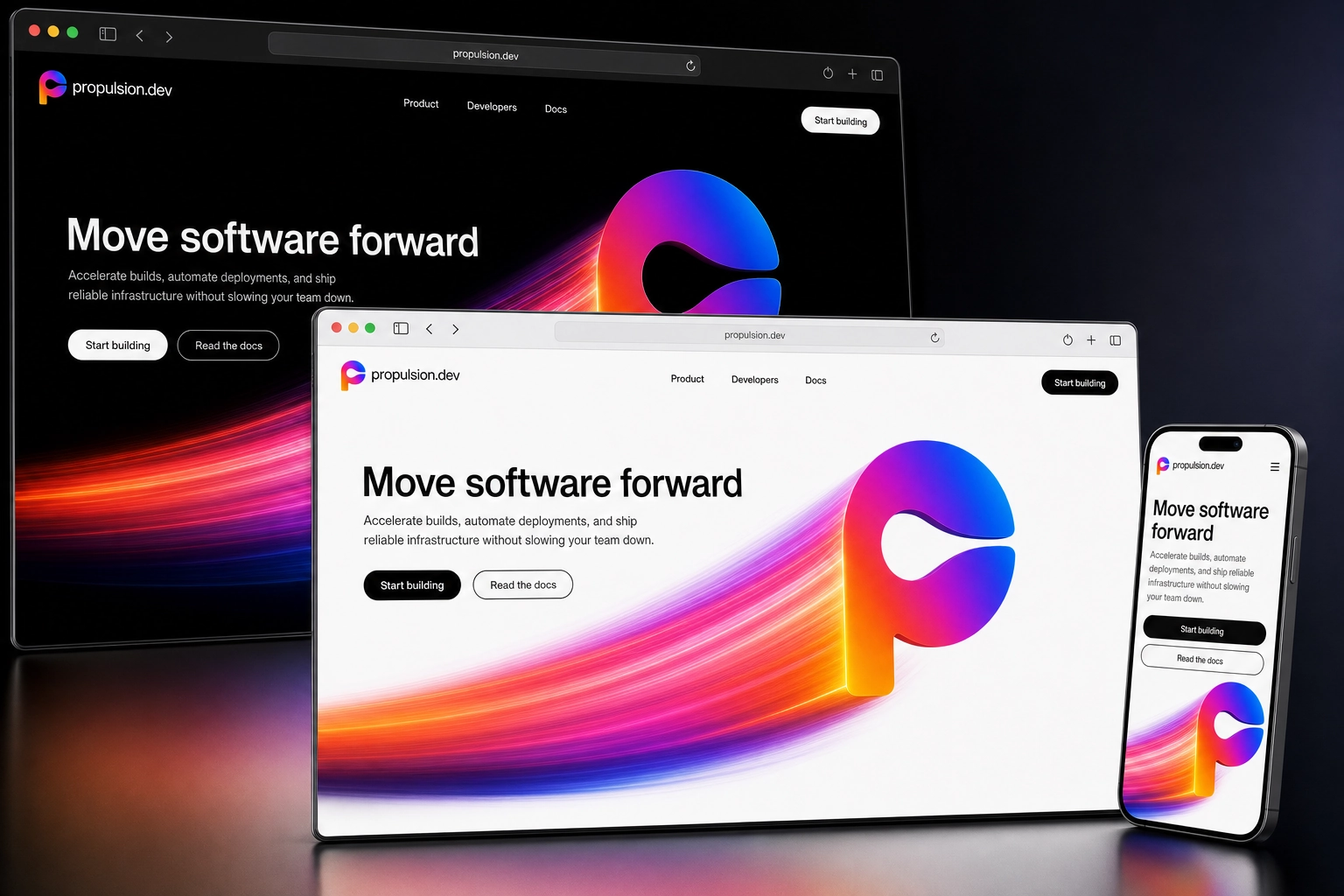 propulsion.dev website concept preview