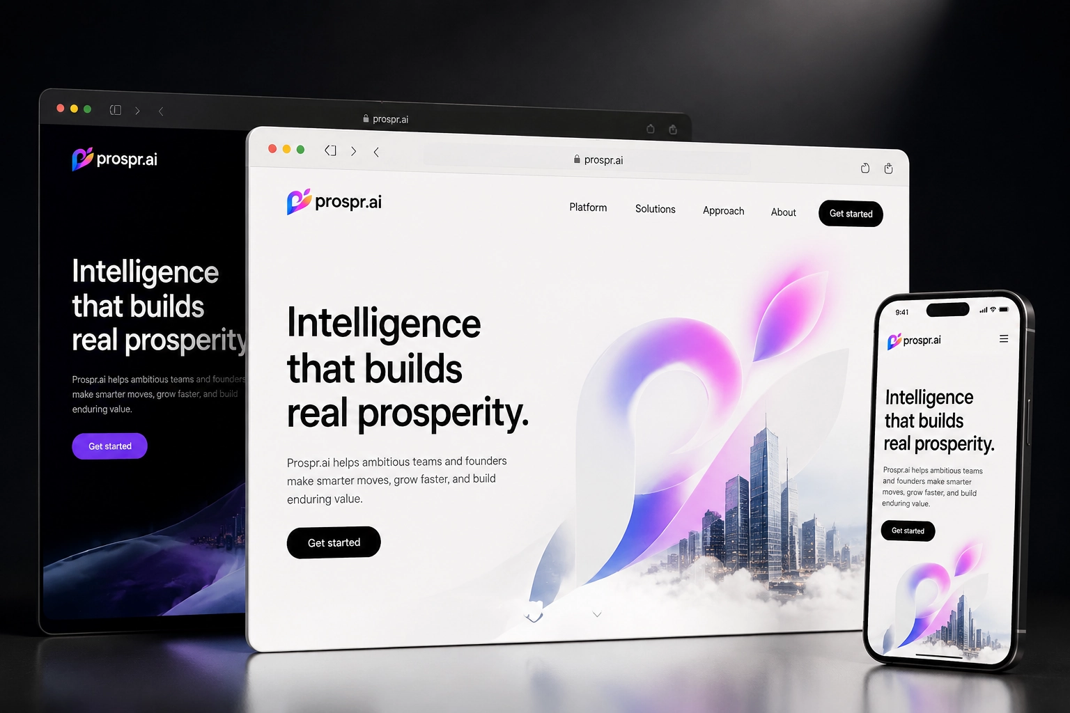 prospr.ai website concept preview