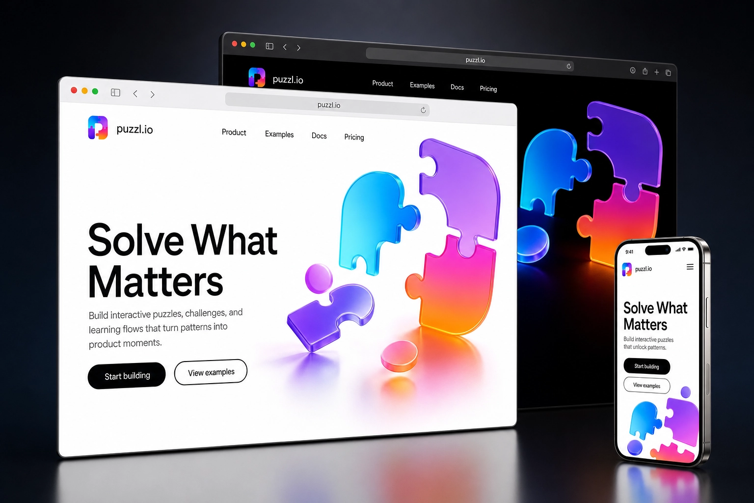 puzzl.io website concept preview