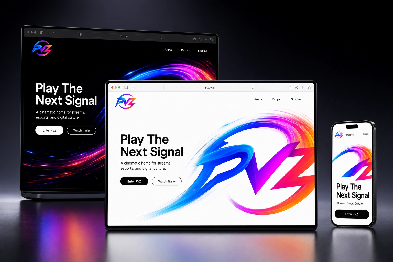 pvz.xyz website concept preview