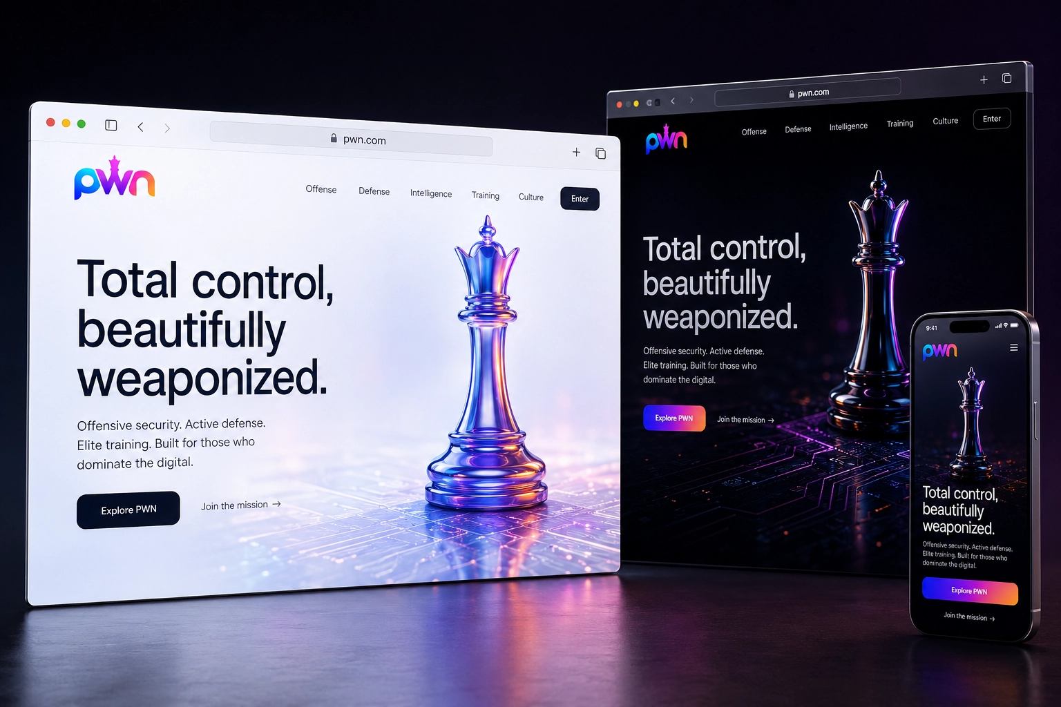 pwn.com website concept preview